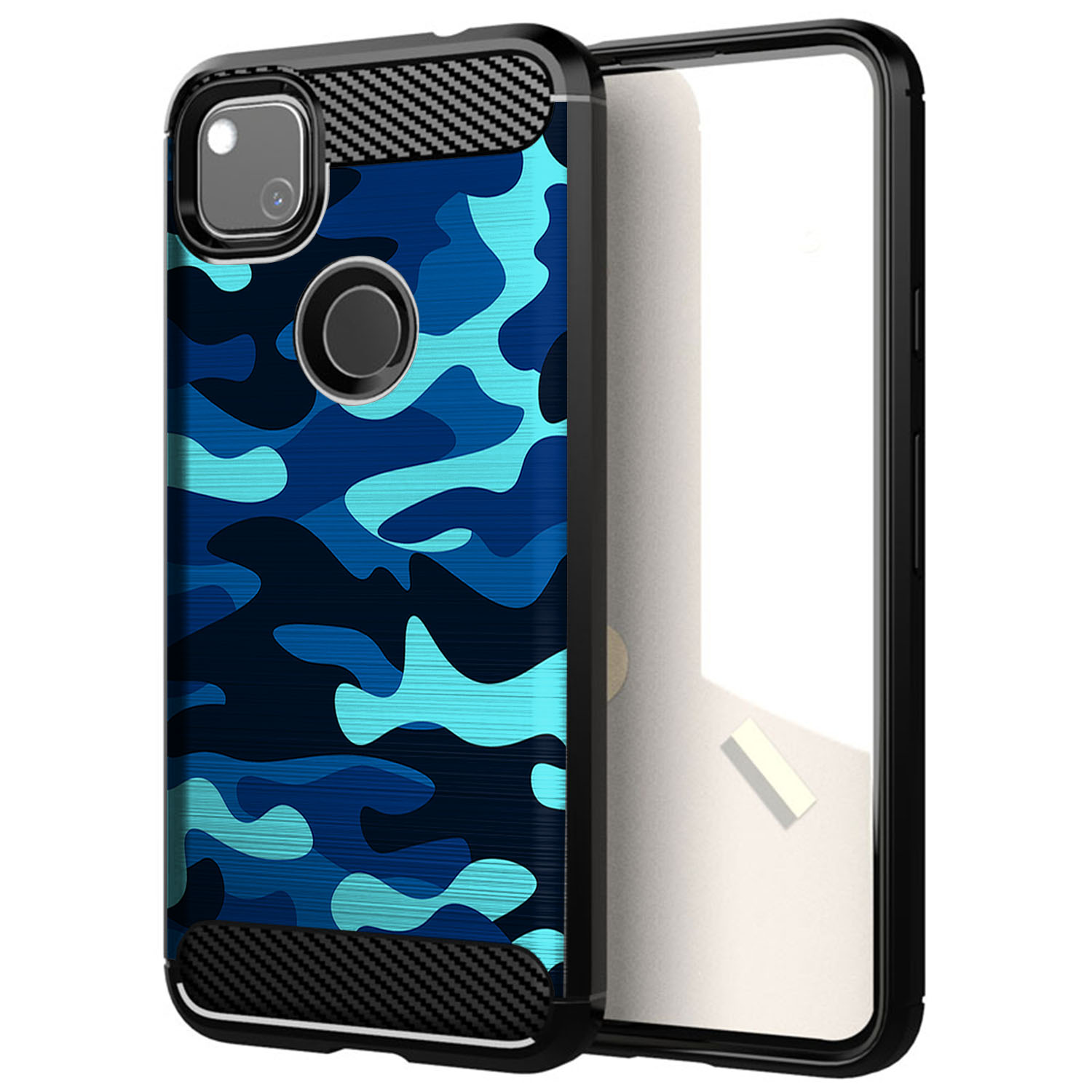 Case For [Google Pixel 4A (2020)][Flex TPU Fiber SET5] Matte Black Flexible