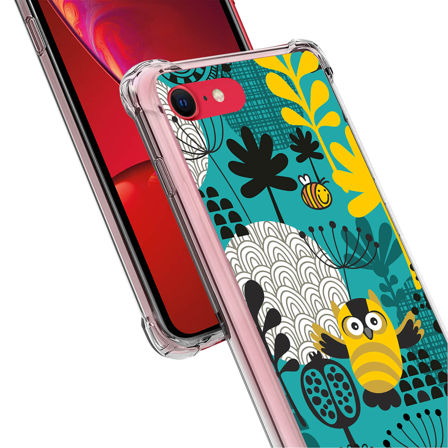 Case for [Apple iPhone SE 2020], Slim Printed TPU Bumper Cover 8 eBay