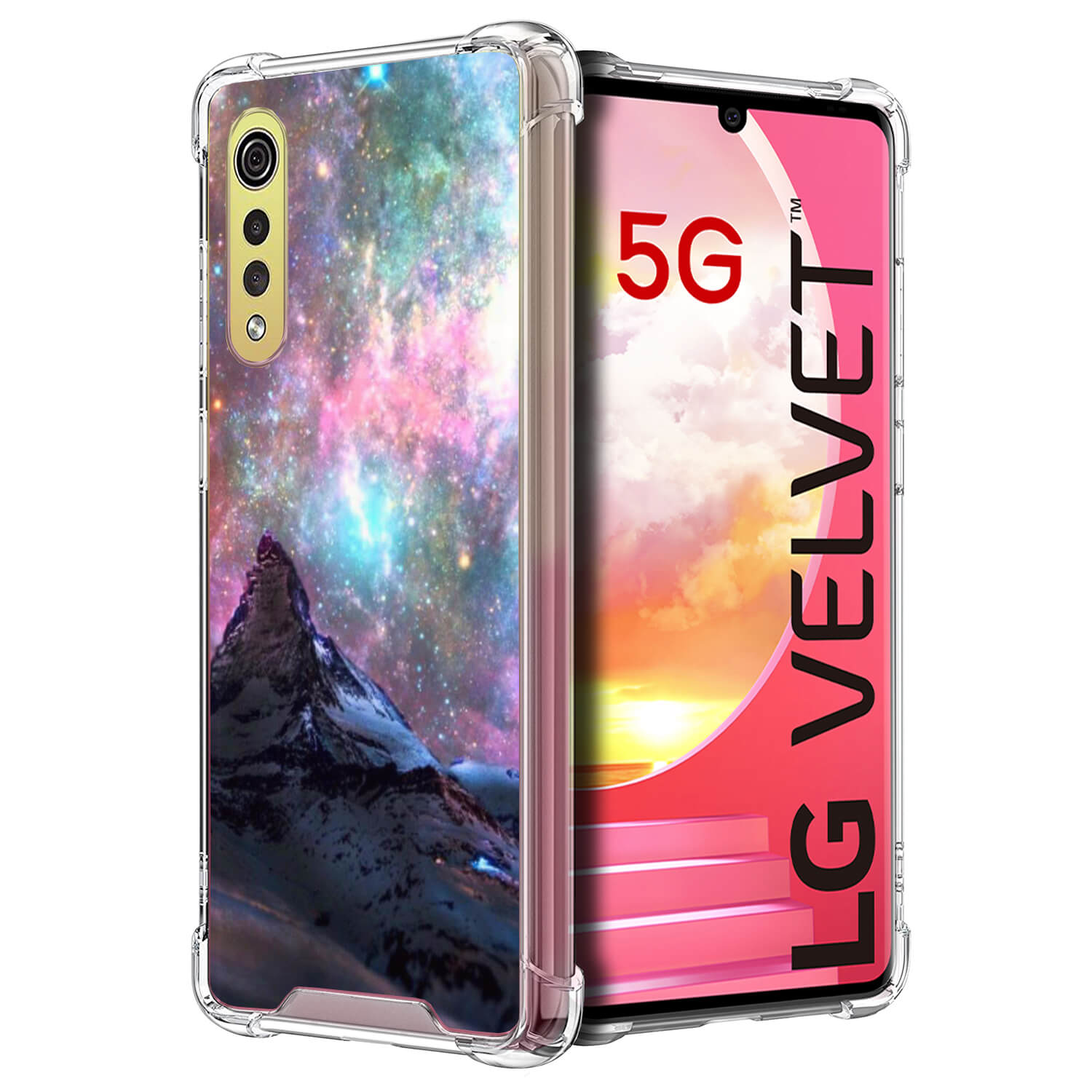 Case for [LG Velvet (2020)], Clear Flexible Slim Grip Cover -2