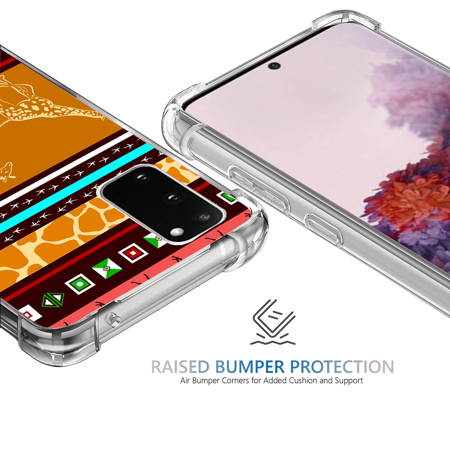 Coque TPU Imprimée + Lot De 2 Vitres Trempées Compatible Avec Samsung