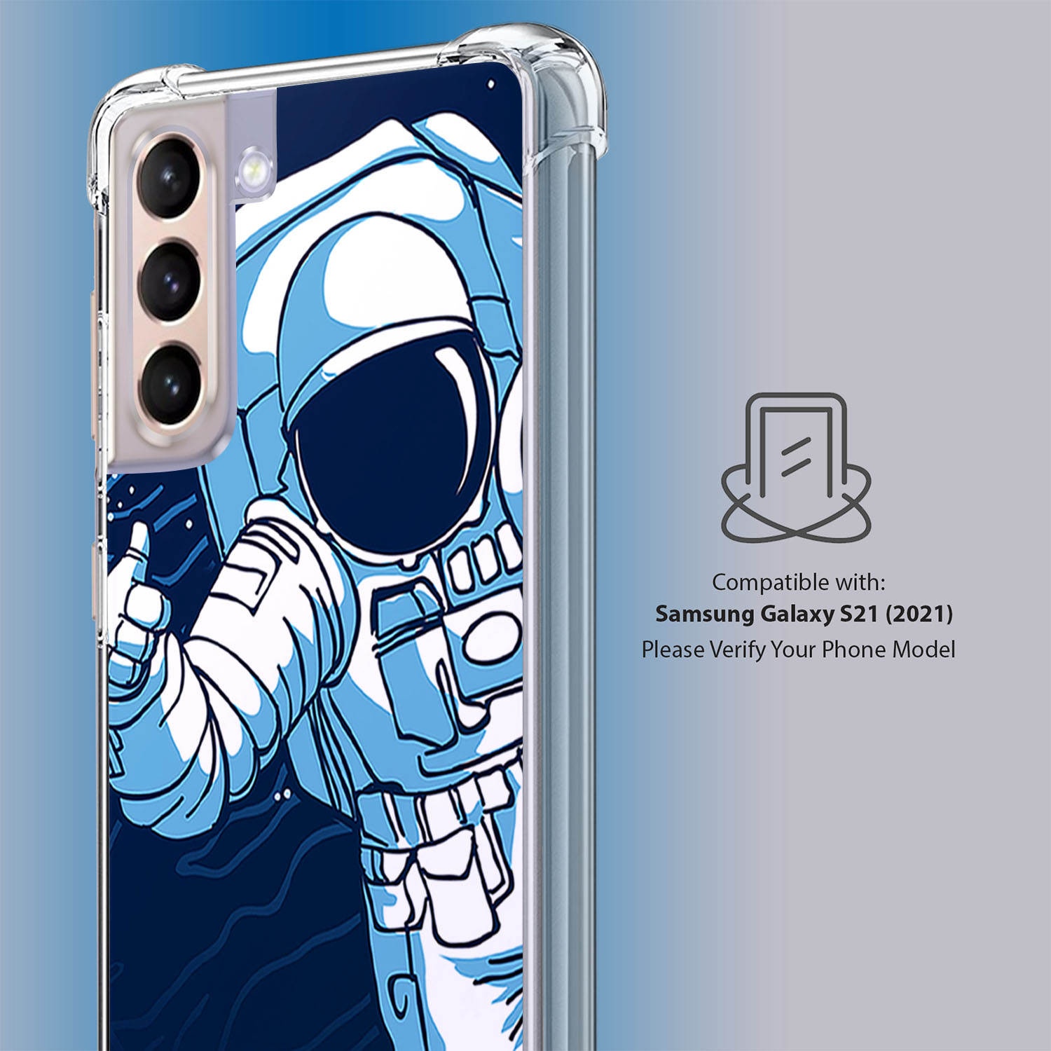 Case for [Samsung Galaxy S21 /S21 5G], Slim Printed TPU Bumper Cover 8