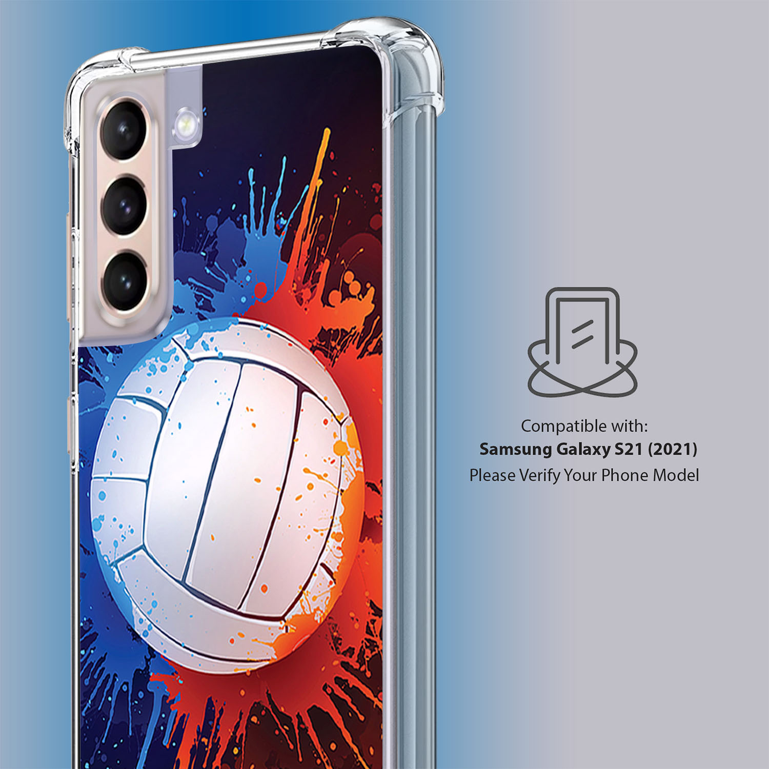 Shock Case [Samsung Galaxy S21 /S21 5G] Slim Minimalistic Bumper TPU -6