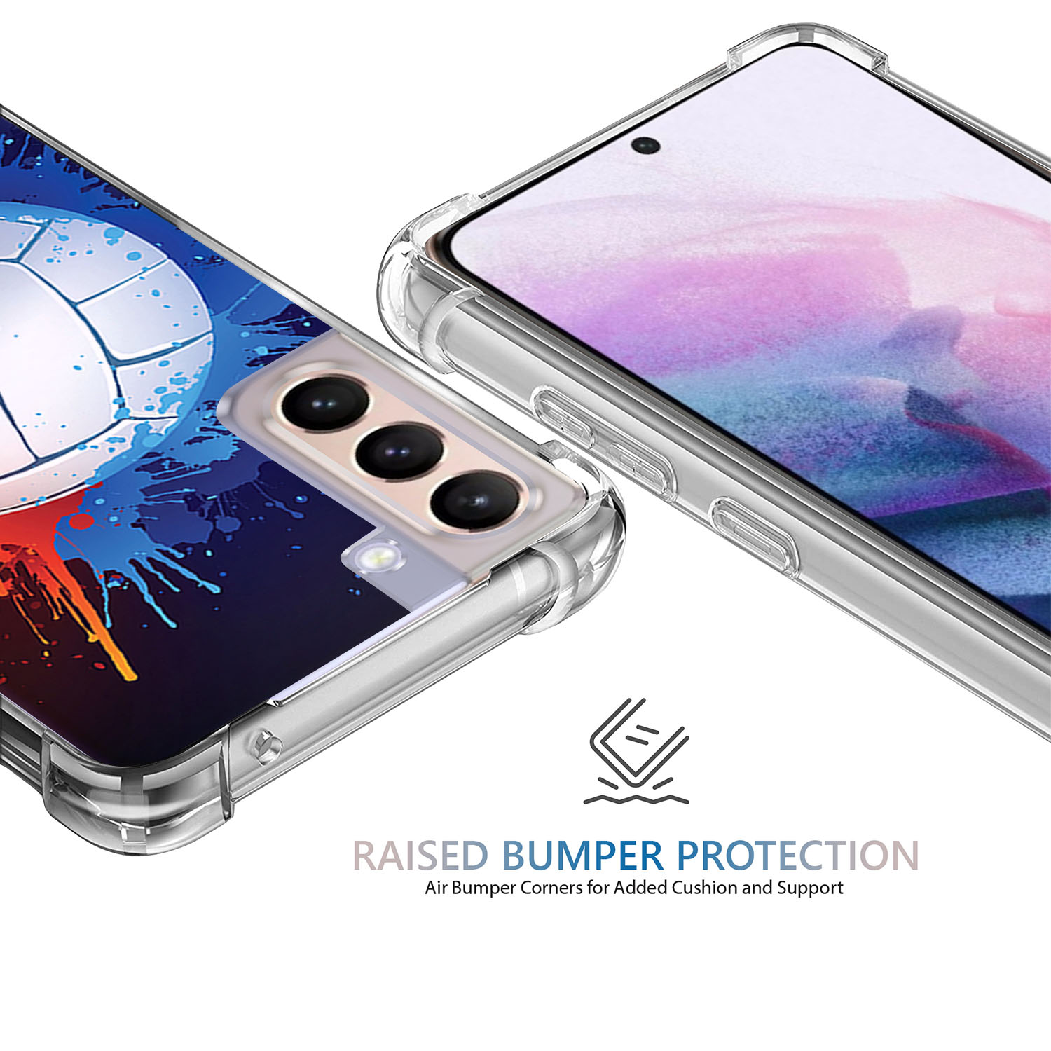 Shock Case [Samsung Galaxy S21 /S21 5G] Slim Minimalistic Bumper TPU -6