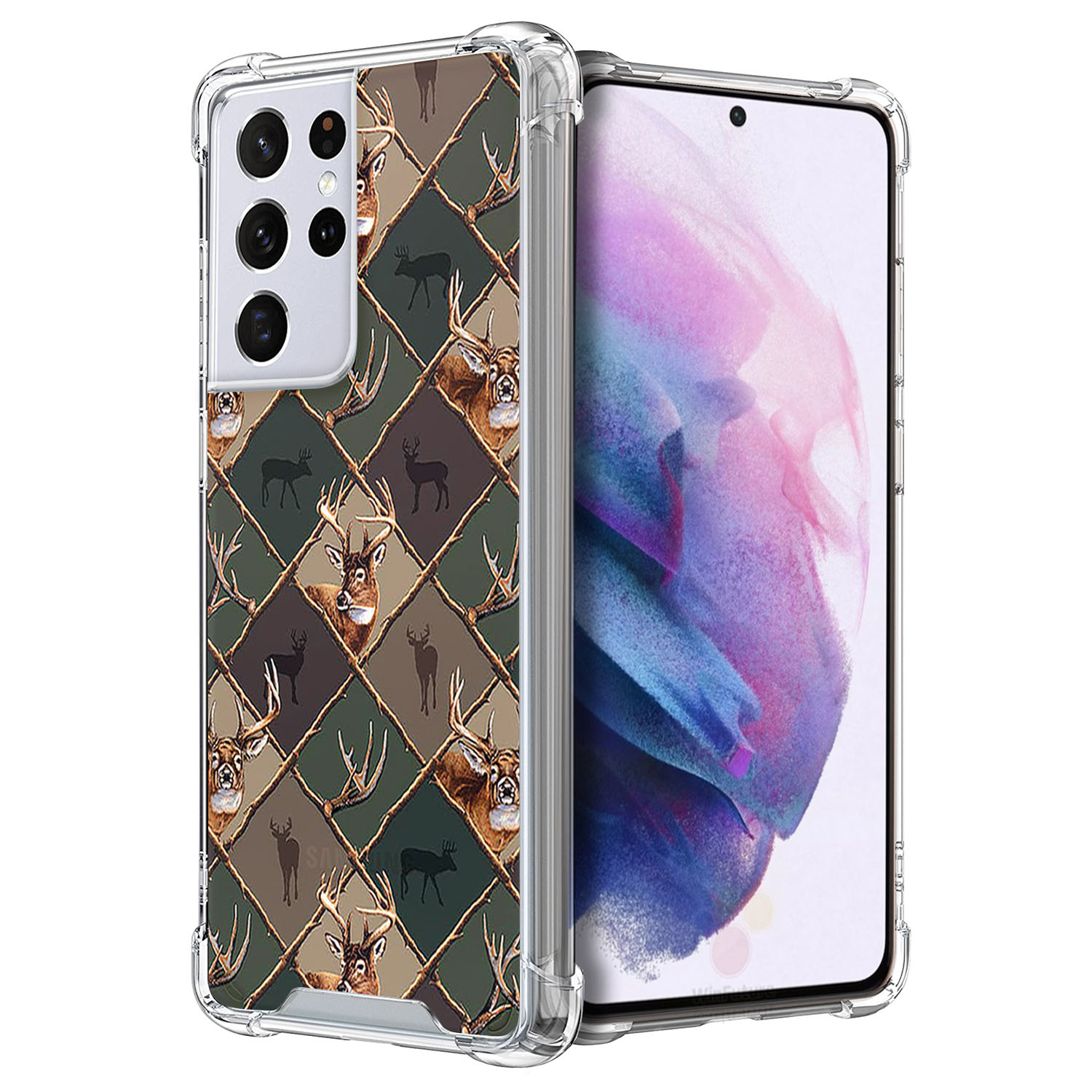 Case for [Samsung Galaxy S21 Ultra] Clear TPU Cover Slim Flexible Bumper-12